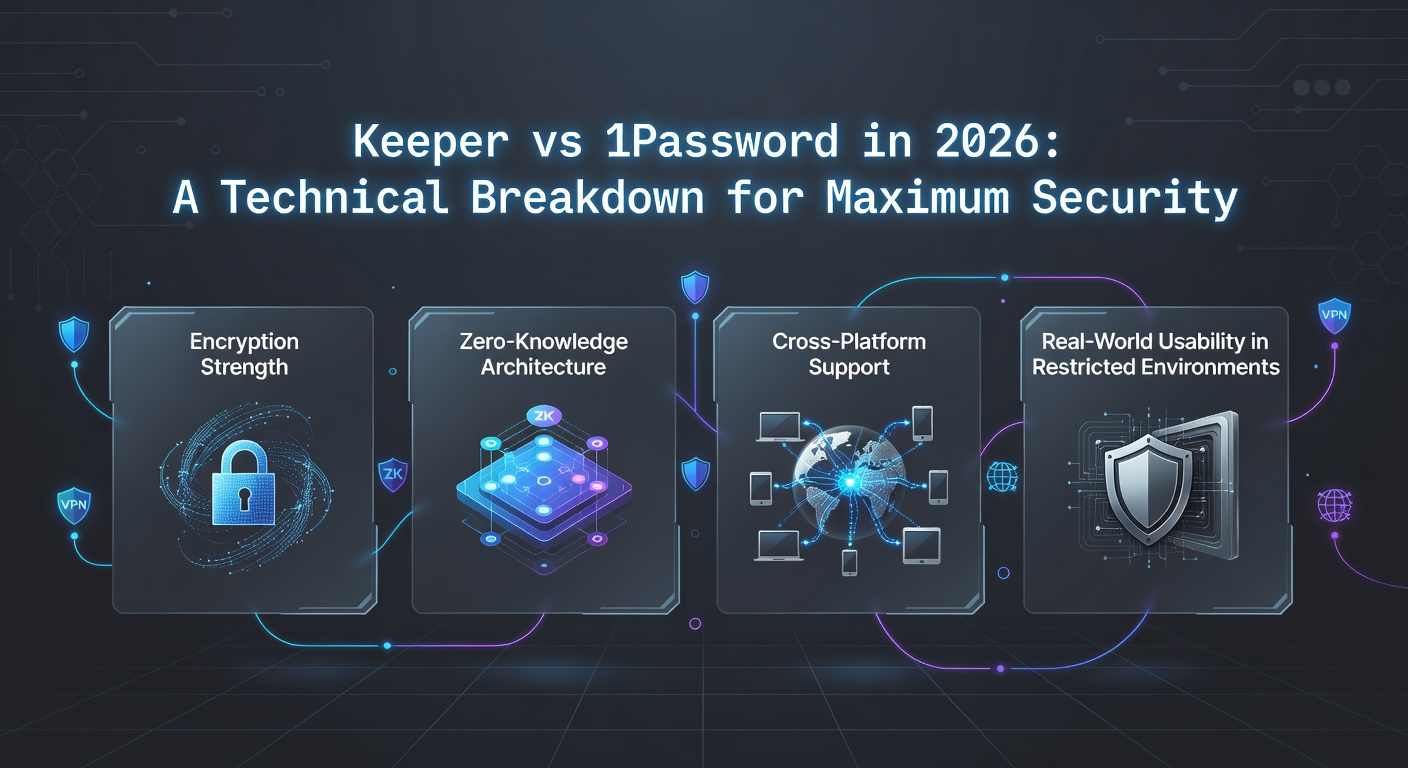 Keeper vs 1Password in 2026: A Technical Breakdown for Maximum Security