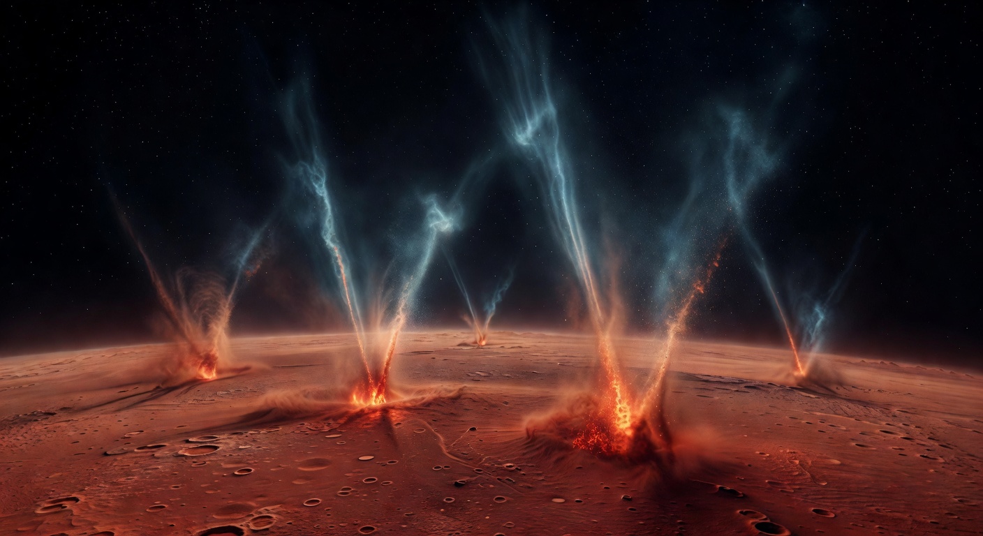 Mars' geheimes Wasserversteck: Wie Mini-Staubstürme unser Wasser ins All blasen