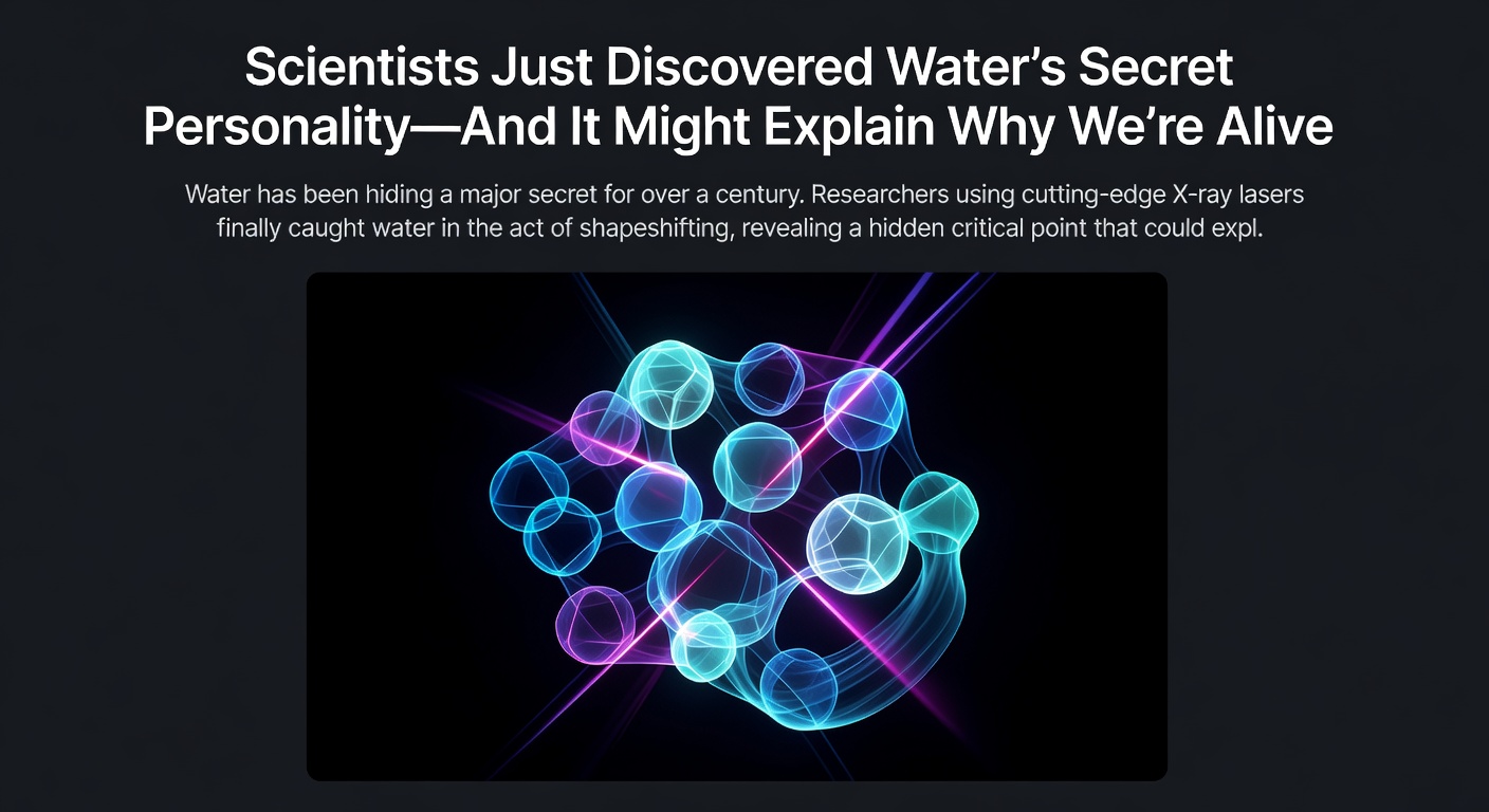 اكتشف العلماء الشخصية السرية للماء.. وهي قد تفسر سر الحياة!