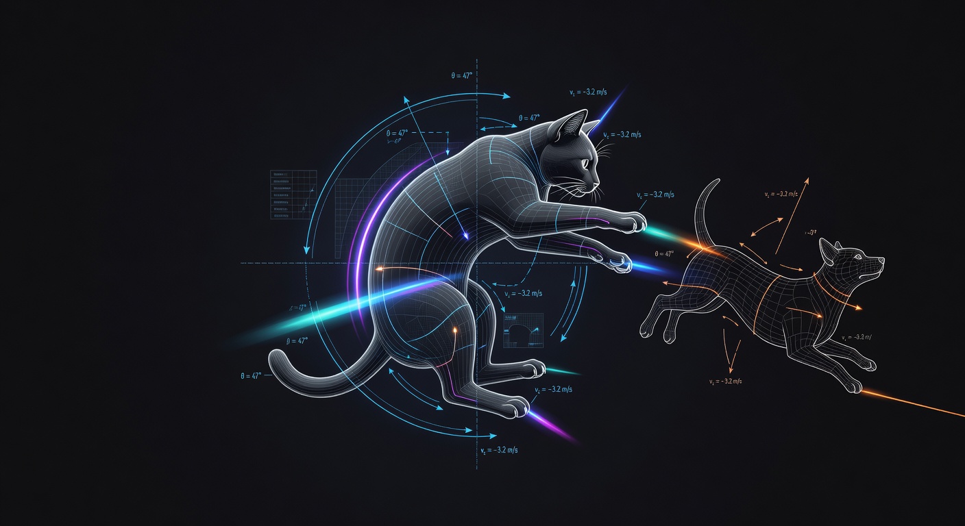 De ce aterizează pisicile ca supereroii (și câinii ba nu pot)