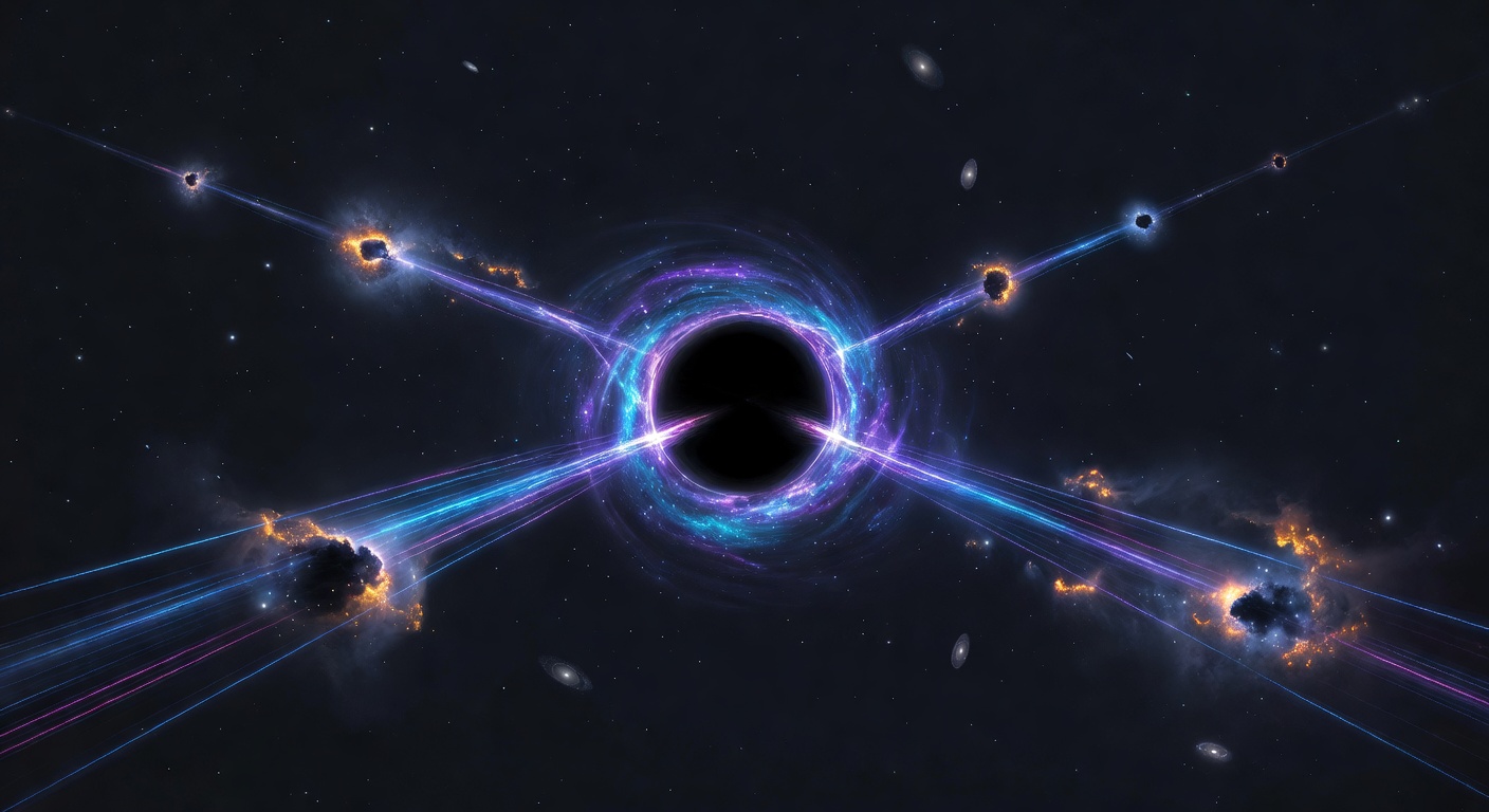 Verdens usynlige dirigent: Sådan sorte huller styrer stjerners fødsel over millioner af lysår