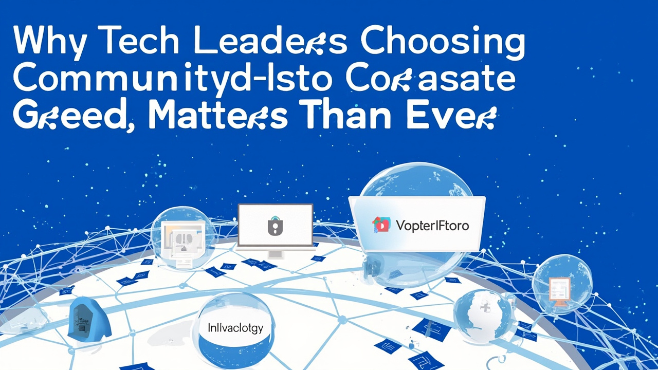 Why Tech Leaders Choosing Community Over Corporate Greed Matters More Than Ever