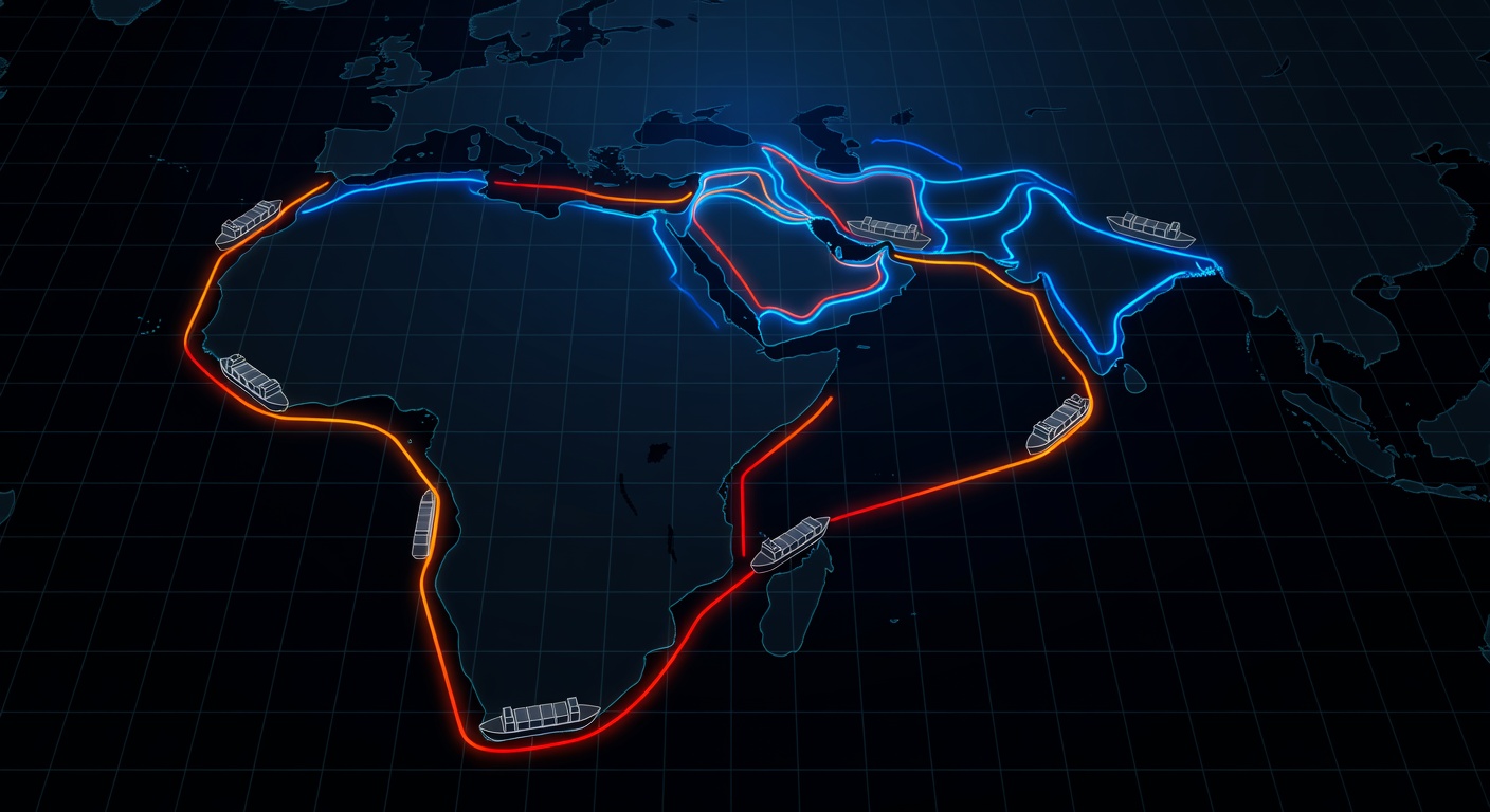 Barcos dando rodeos: cómo las tensiones en Oriente Medio trastocan el comercio mundial