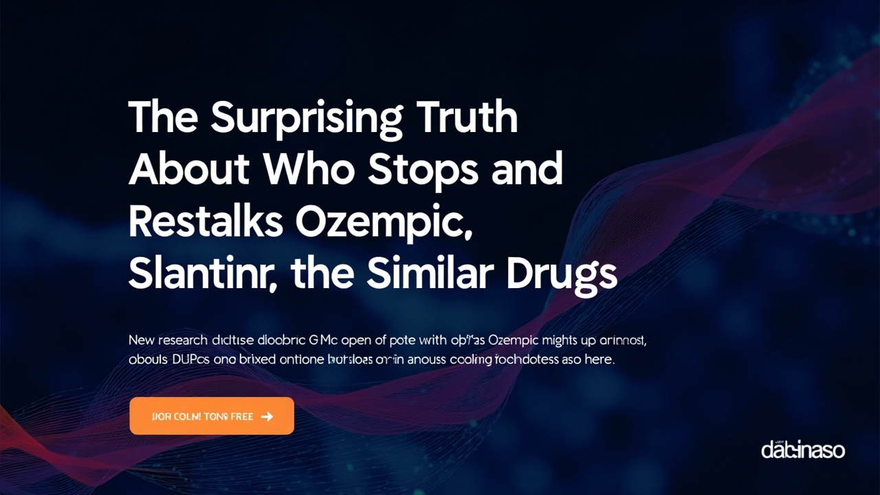 The Surprising Truth About Who Stops (and Restarts) Ozempic and Similar Drugs