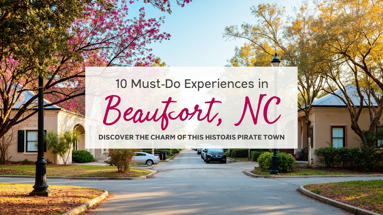10 Must-Do Experiences in Beaufort, NC: Discover the Charm of This Historic Pirate Town