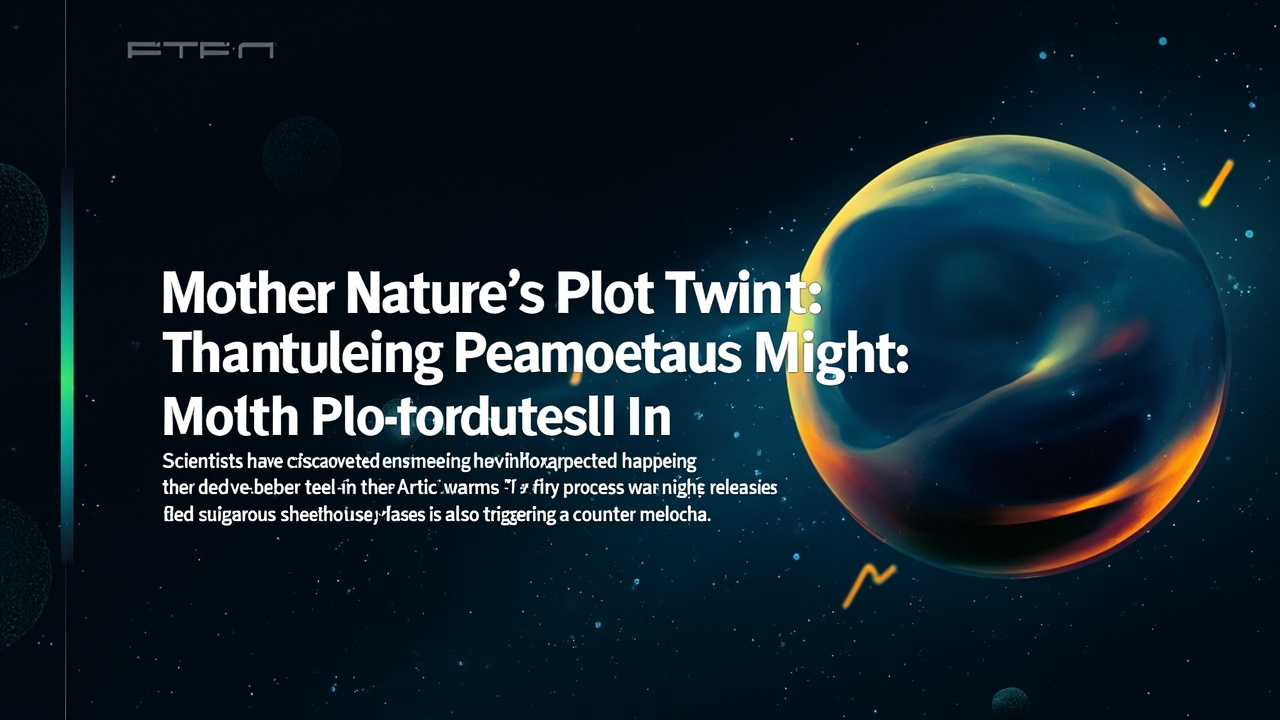 Mother Nature's Plot Twist: Thawing Permafrost Might Actually Help Itself