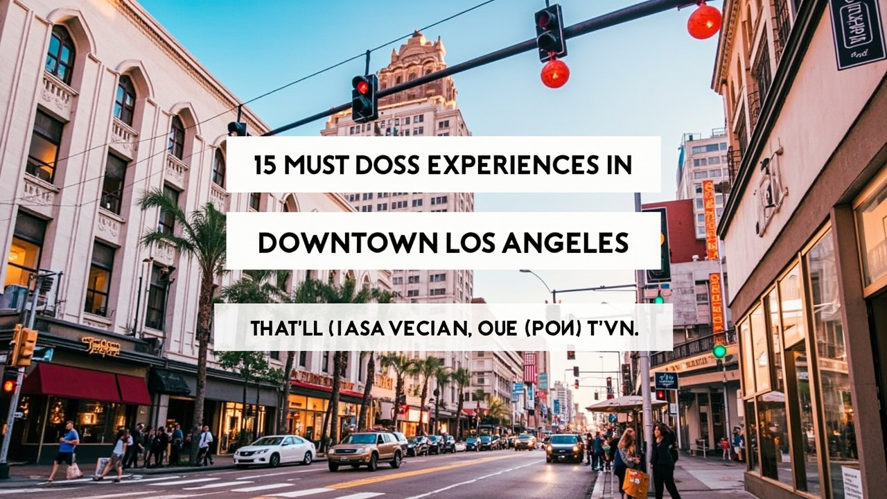 15 Must-Do Experiences in Downtown Los Angeles That'll Make You Fall in Love with DTLA