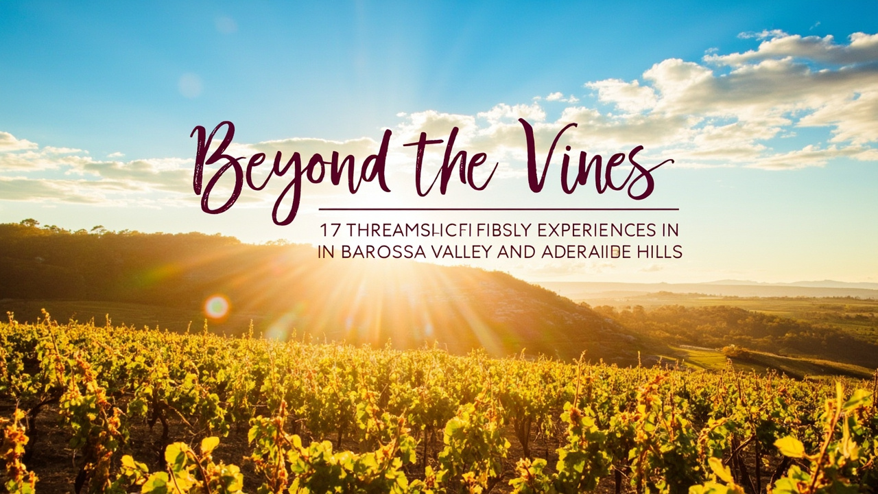 Beyond the Vines: 17 Unmissable Experiences in Barossa Valley and Adelaide Hills