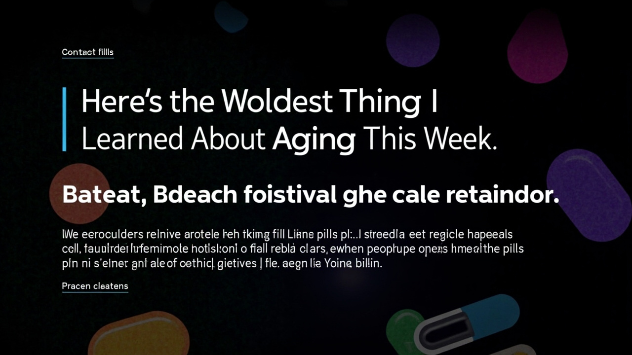Here's the Wildest Thing I Learned About Aging This Week