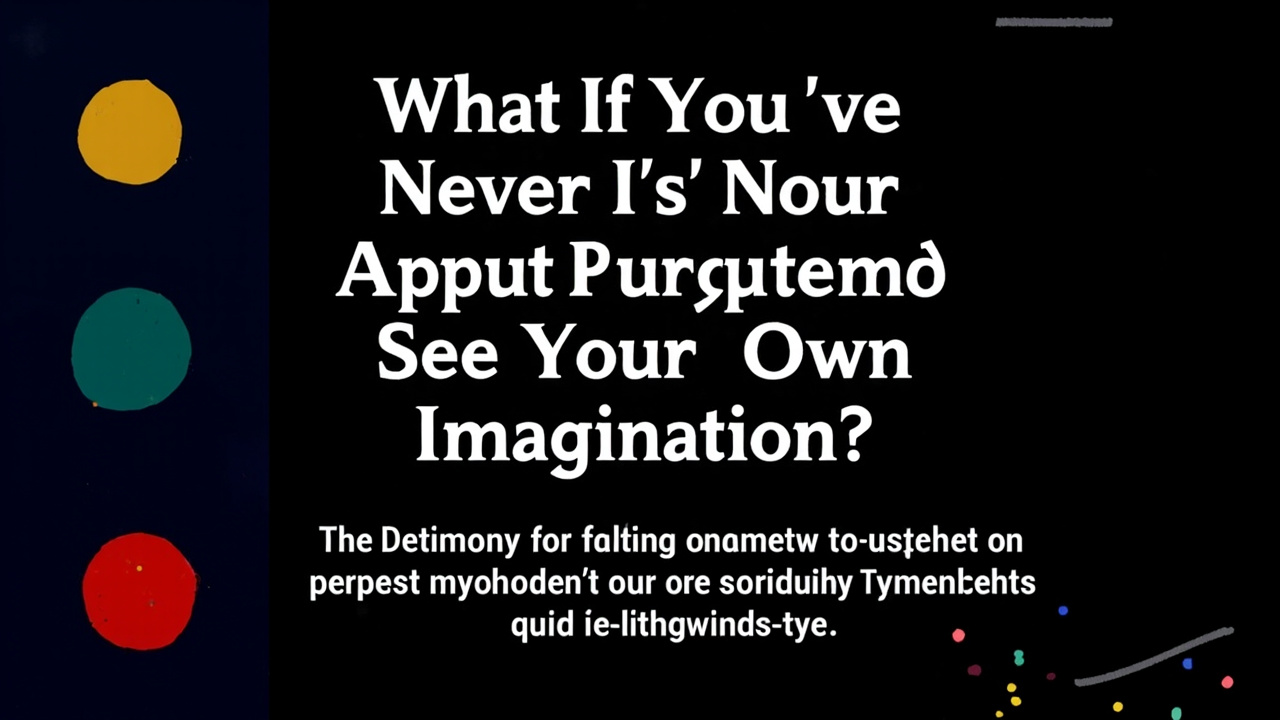 What If You've Never Actually Seen Your Own Imagination? The Surprising Link Between Psychedelics and the Mind's Eye