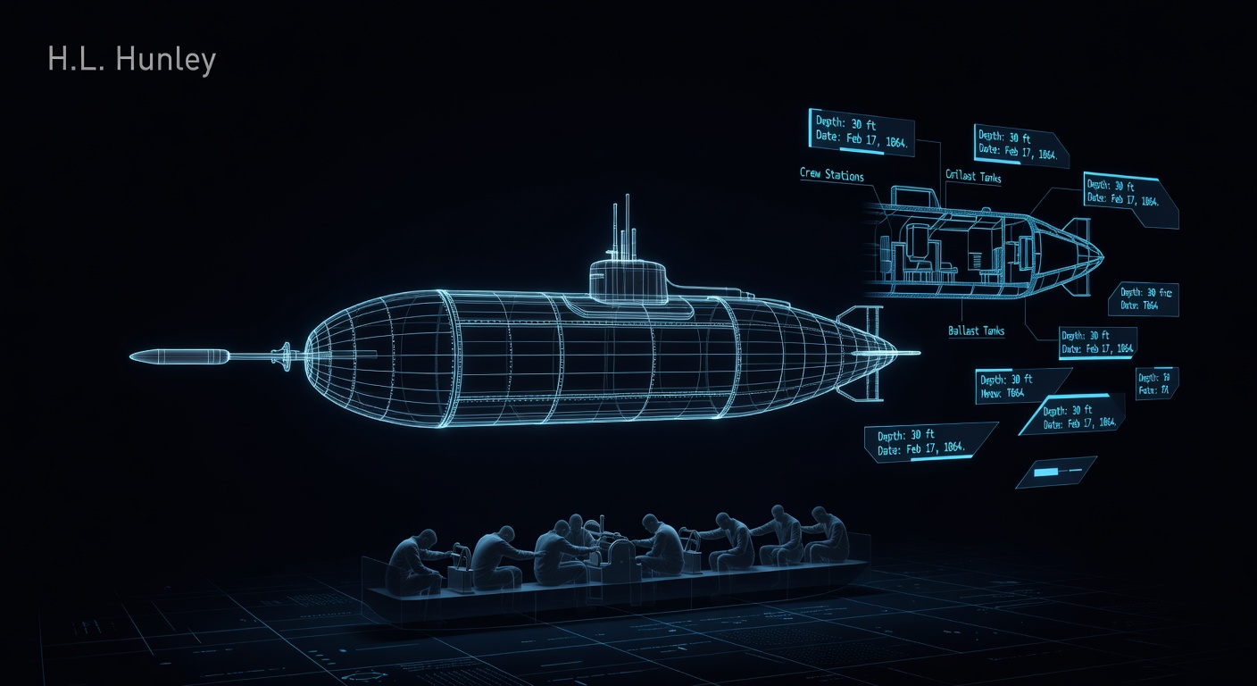 H.L. Hunleys uforklarlige gåte: Hvorfor flyktet ikke de åtte mennene?