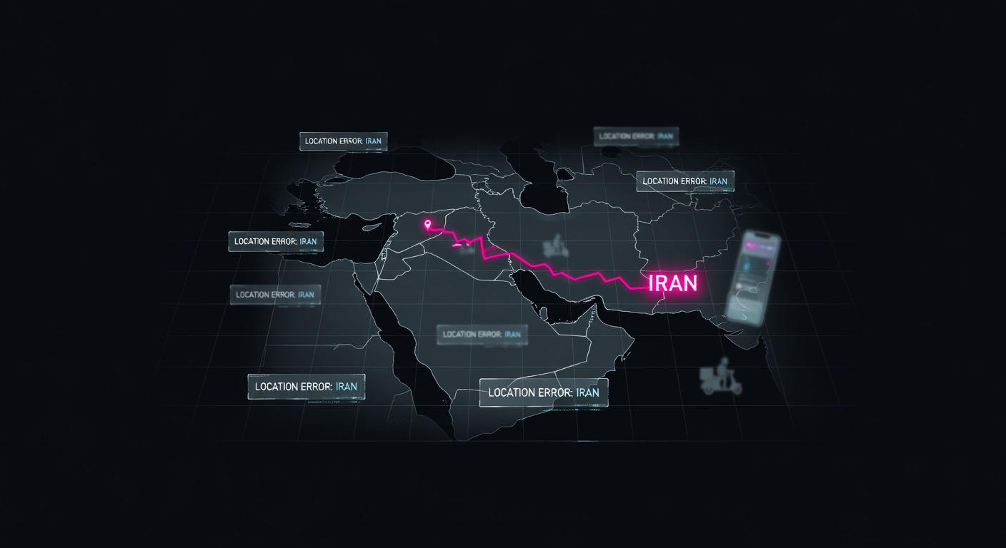 GPS-taber orienteringen: Iransk fejl sender dig til et andet land