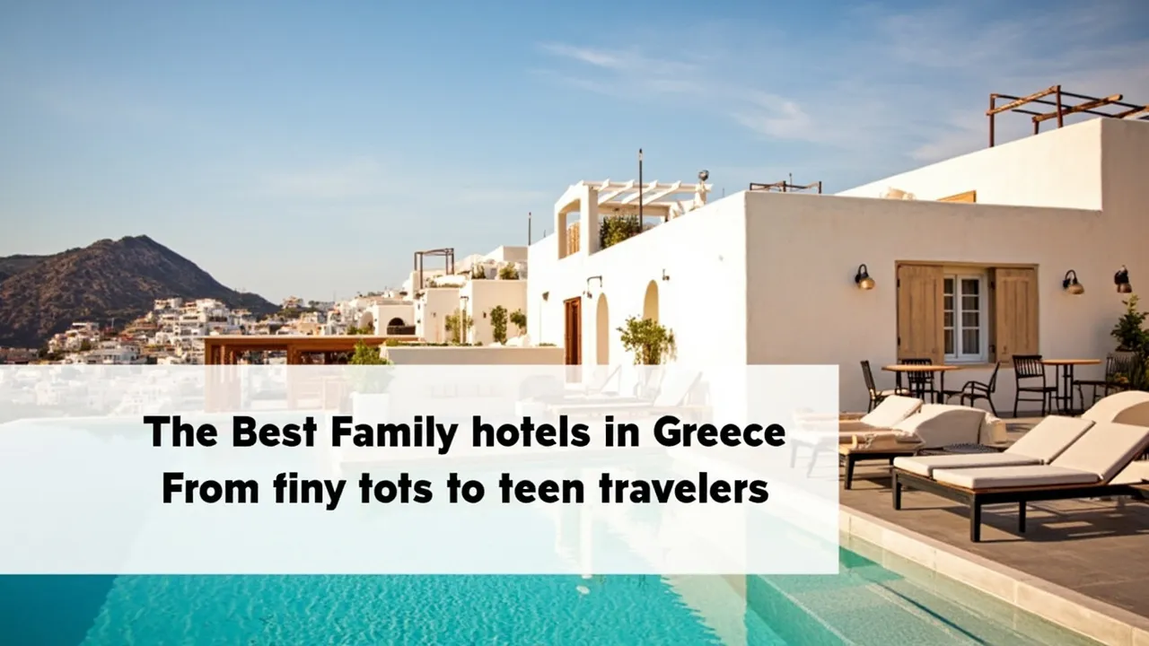The Best Family Hotels in Greece for Every Age: From Tiny Tots to Teen Travelers