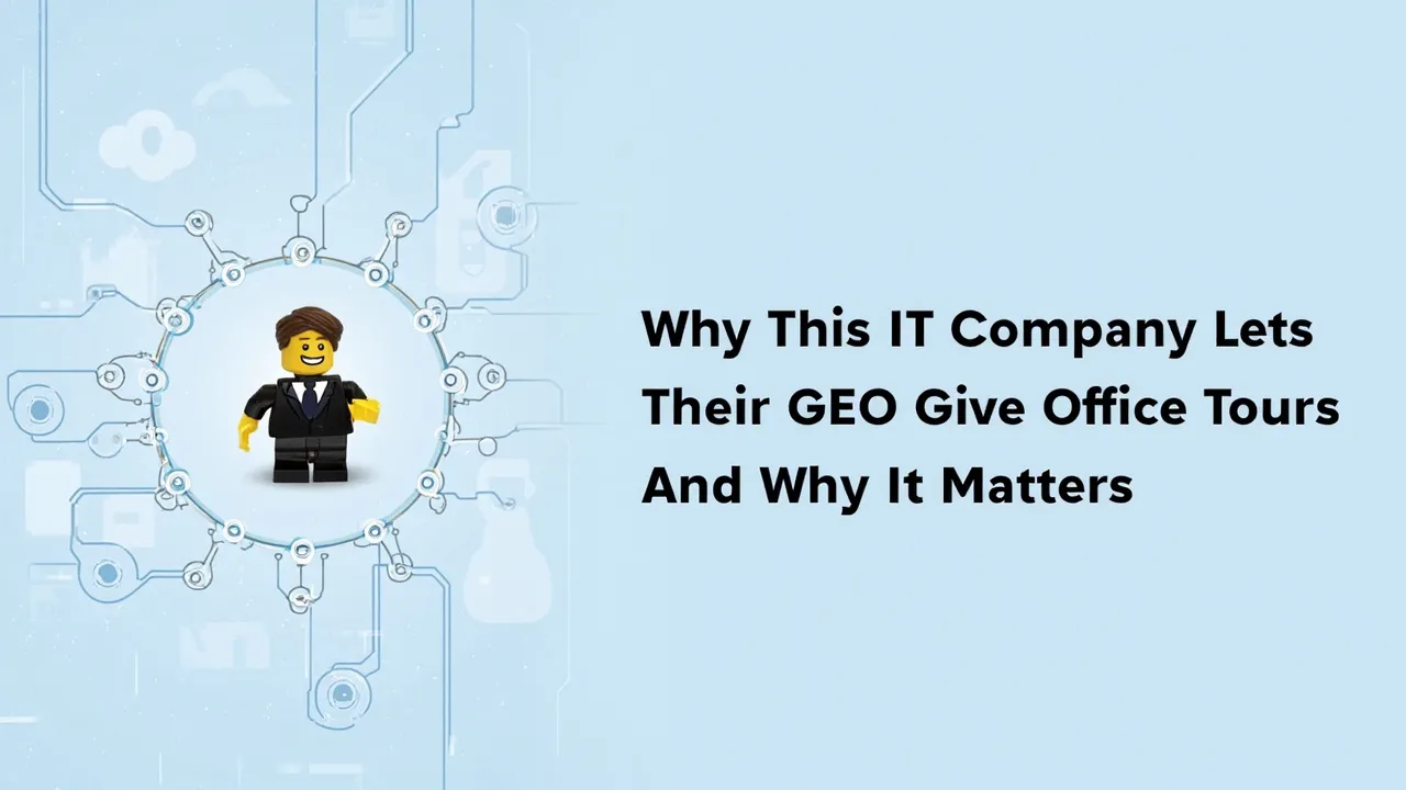 Why This IT Company Lets Their CEO Minifig Give Office Tours (And Why It Matters)