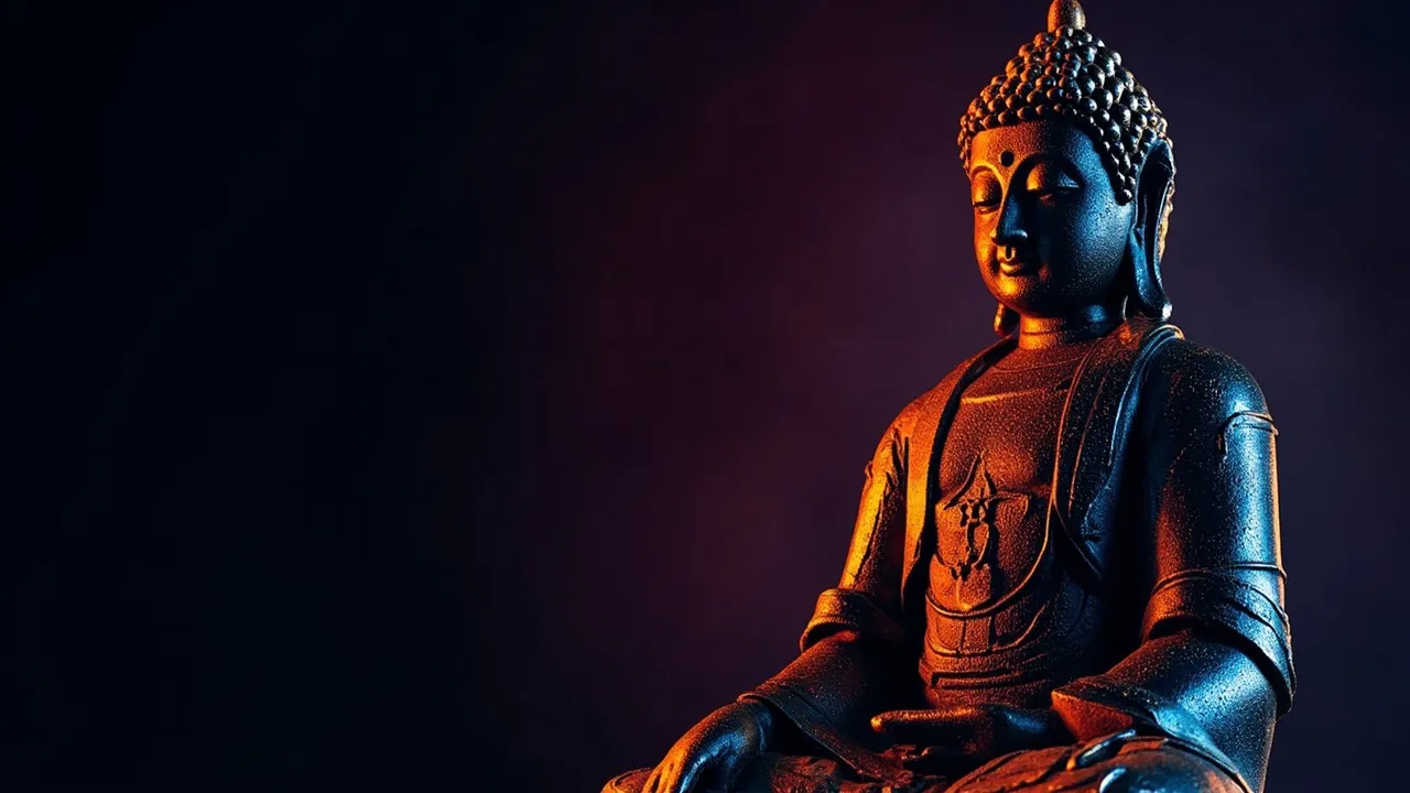Hemligheten arbetarna fann gömda under den 1300 år gamla buddhastatyen