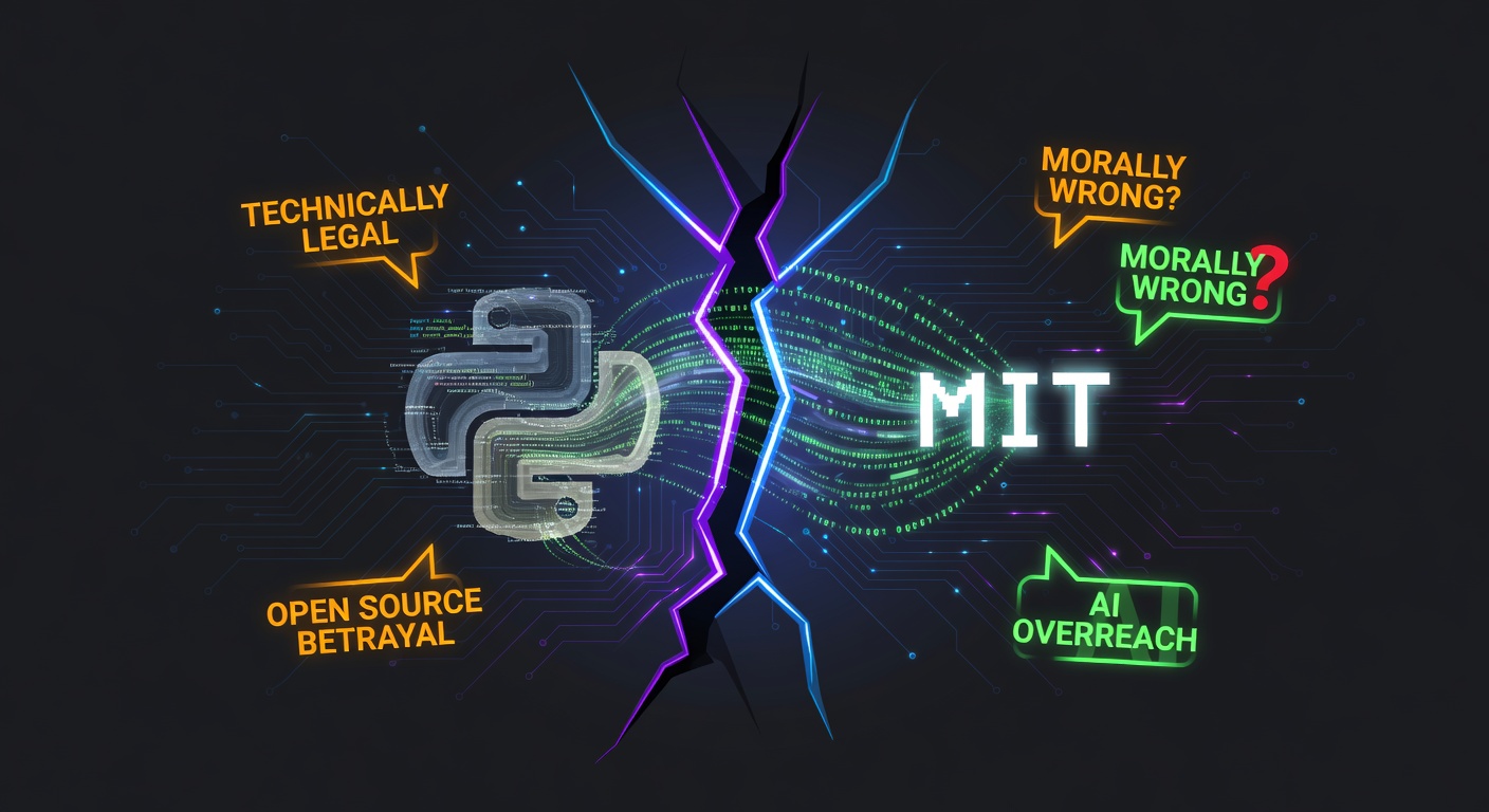 Quand l’IA brise le contrat social : le scandale Chardet qui divise les devs open source