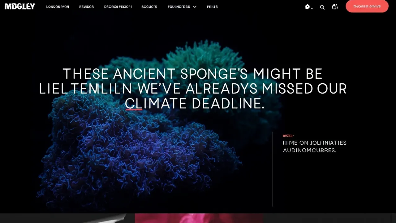 These Ancient Sea Sponges Might Be Telling Us We've Already Missed Our Climate Deadline
