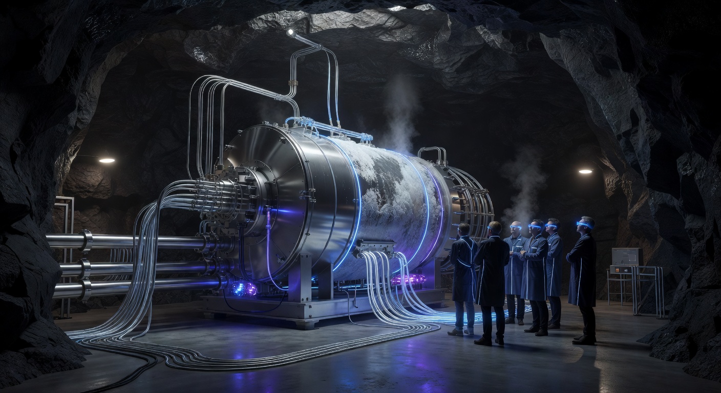 On vient d’allumer une machine enterrée qui pourrait enfin prouver l’existence de la matière noire