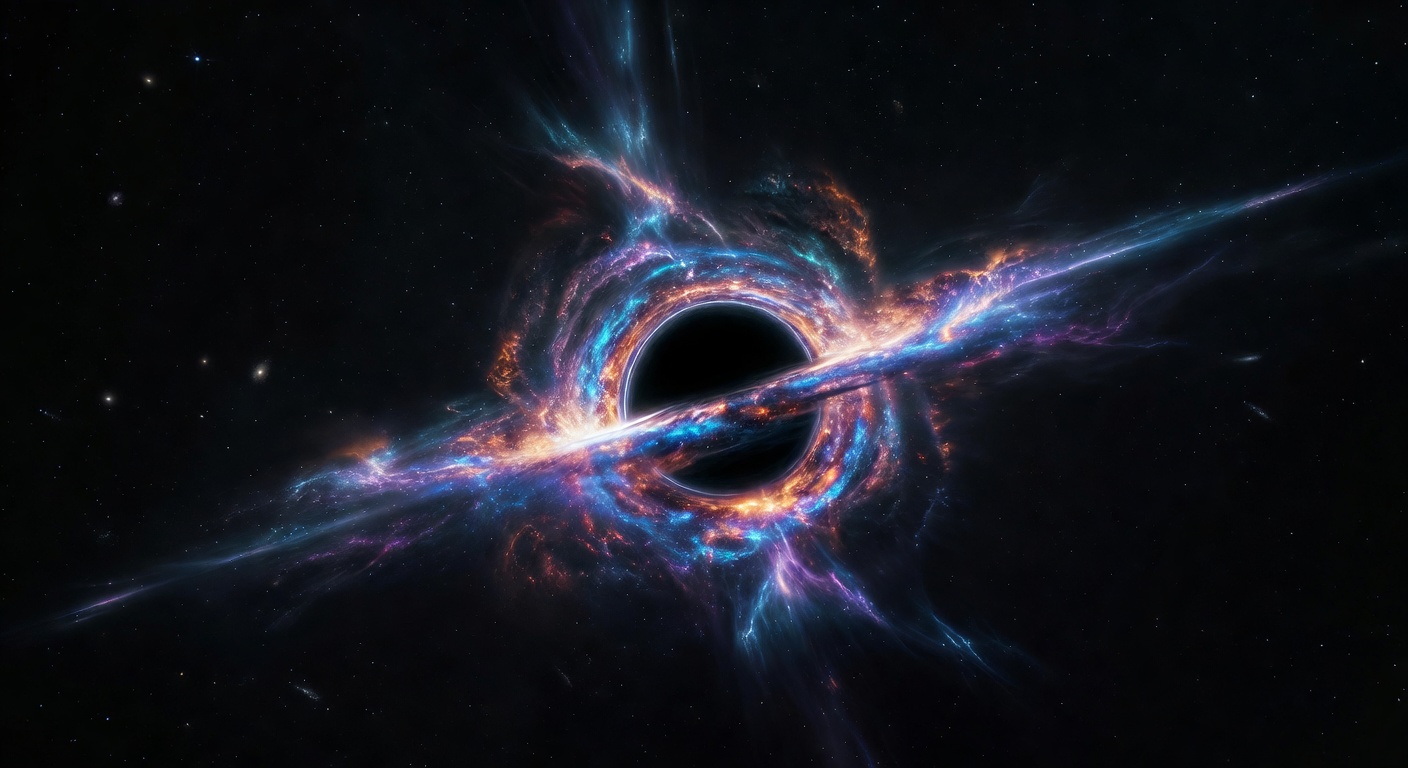 Svärta hålet vaknar efter 100 miljoner år – showen är magisk