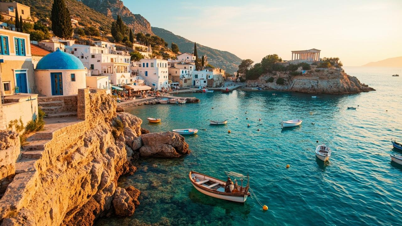 A landscape typical of Greece