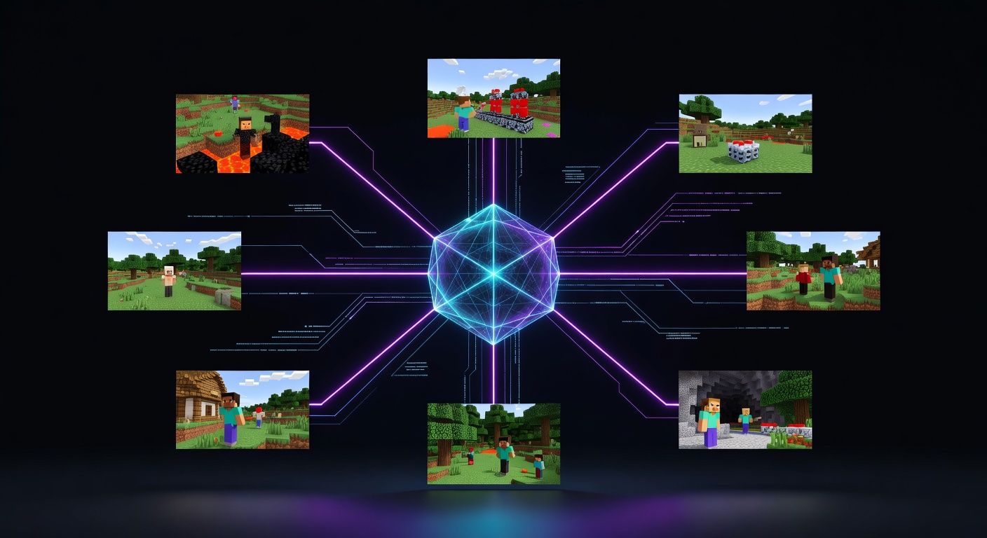 ИИ следит за толпой игроков в Minecraft одновременно — это просто взрыв мозга!