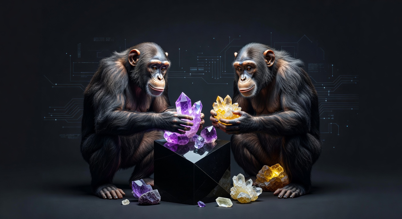 Шимпанзе помешались на кристаллах — и ни за что не отдают!