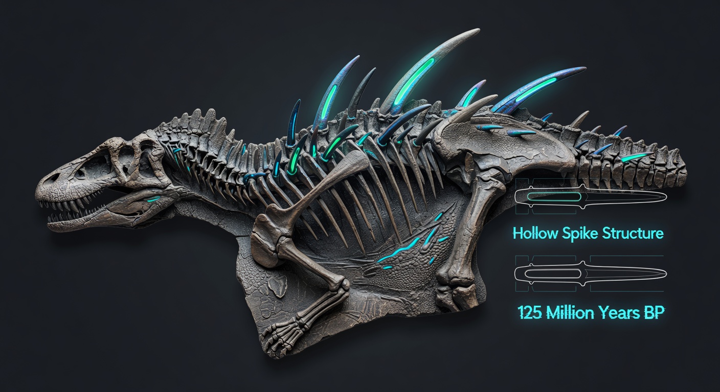 Hollow Spikes on a 125-Million-Year-Old Dino: A Game-Changing Fossil Find from China