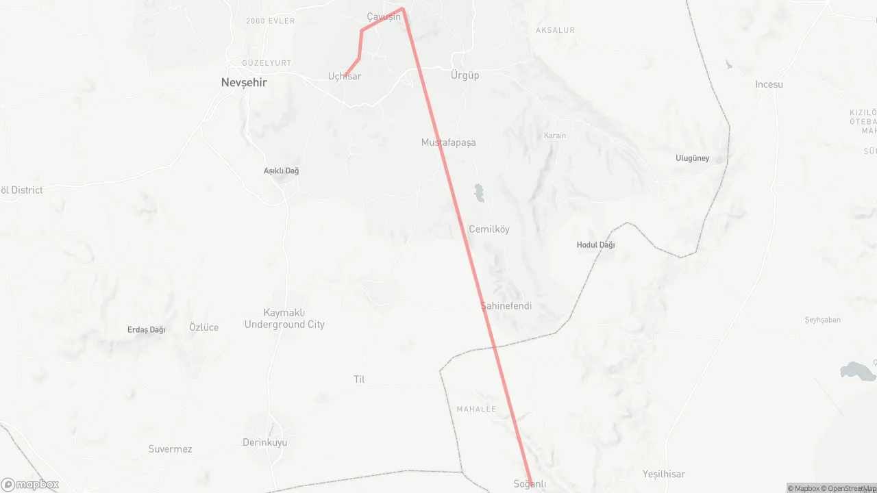 Daily Photo tour in Cappadocia map