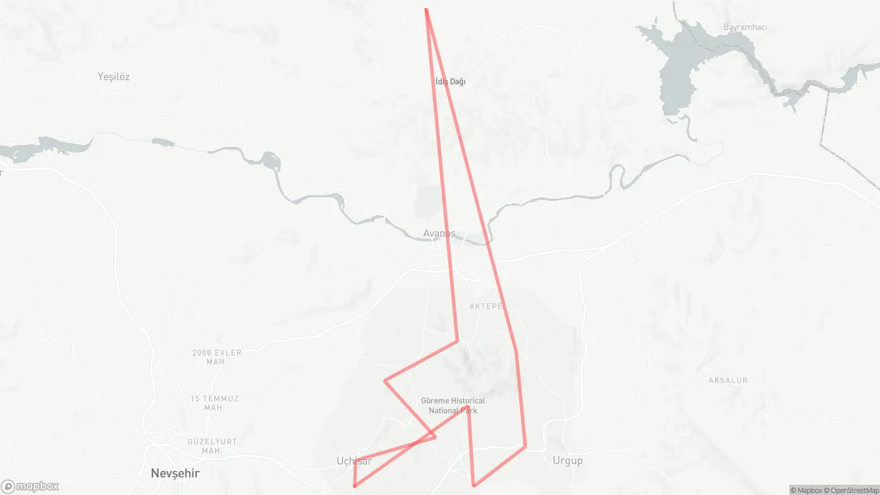 Explore Cappadocia in 2 Days map