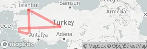 10 Days Fam Trip in Turkey map