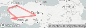 Turkey in 11 Days map