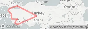 Turkey in 14 Days map