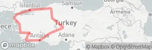Ultimate Turkey Tour map