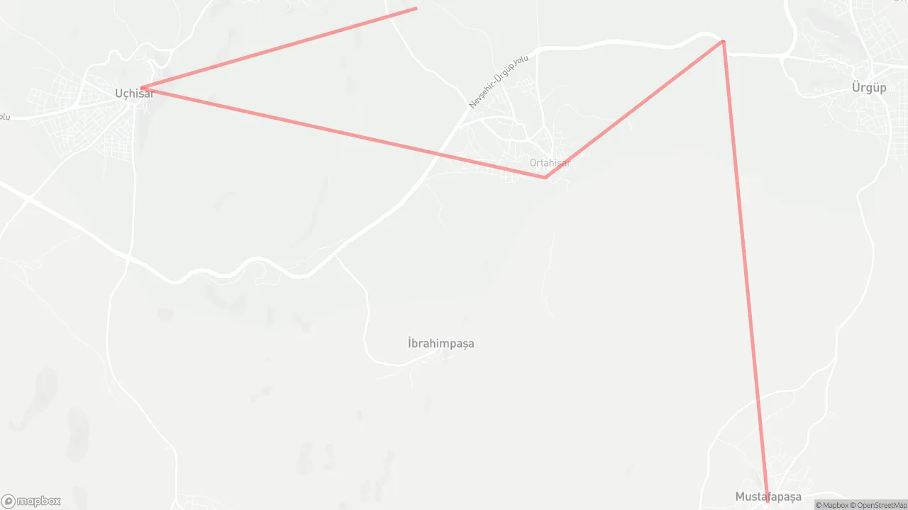 Walking a Week in Cappadocia map