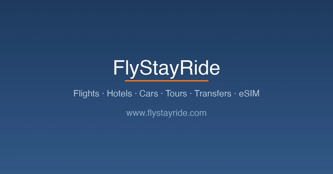 FlyStayRide: Parvozlar, mehmonxonalar, avtomobillar va eSIM bir qidiruvda